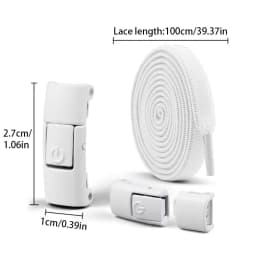 No Tie Shoe Laces Press Lock Shoelaces Without Ties Elastic Laces Locking Without Detachment 8mm Widened Flat Shoelace for Shoes