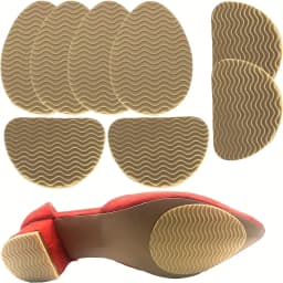 4 Pieces of Anti Slip Rubber Shoe Sole Pads - Can Enhance Stability, Noise Reduction, and Protect Shoe Insoles