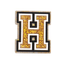 1/19PCS Muscle Series Shoe Charms Accessories,Dumbbell Pins for Shoe Decorations,26 Gold Letter Sandals Clogs Buckles