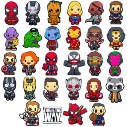 Mesuca Marvel Super Hero PVC Shoe Charms Spider Iron Man Hulk Captain America Clog Shoe DIY Decor Accessories Gift