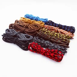 4MM Wave Round Boot Shoe Laces - Heavy Duty Hiking Shoelaces for Work Boots Hiking Shoe - Non Slip Replacement Strings Men Women
