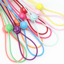 No-Tie Elastic Shoelaces Stretch Laces with Press Lock for All Shoes Quick Wear in 1 Second Hiking Sport Lazy Laces Multi Colors