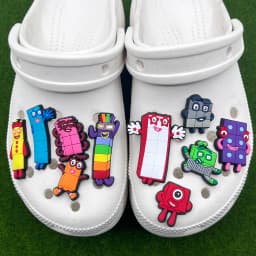 10/50pcs Block Creative Building Blocks Shoe Charms Shoes Accessories Decoration Buckle for Bubble Slides Clog Sandals Crocs