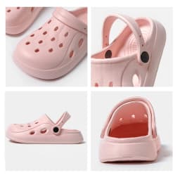 Women Clogs Summer Female Sandals Thick Bottom Home Slides Soft EVA Dry Wedges Platform Garden Shoes Beach Sandals Home Slippers