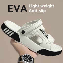 Men Slippers Summer EVA Soft-soled Platform Slides Sandals Indoor Outdoor Walking Beach Shoes Flip Flops Mens Home Shoes