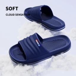 Lightweight Soft Sole House Slippers Men 2026 Summer Indoor Non Slip Eva Platform Slides Men Thick Bottom Casual Couple Shoes
