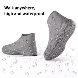 Silicone Waterproof Shoe Covers Children Adults Wear Resistant Portable Rainwater Shoe Covers 1 Pair