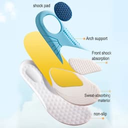 Kids Memory Foam Insoles Breathable Sweat Shock Absorbant Shoes Pads Light Weight Deodorization Sport Childrens insole