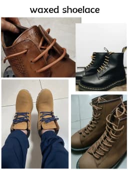 Round Pure Cotton Waxed Shoelaces 1 Pair 60/70/80/90/100/120/140/160/180cm Oxford Shoe Laces Boots Laces Waterproof Leather 12 C