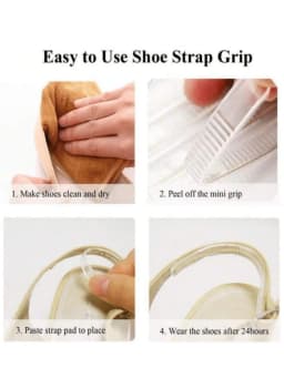 4Pcs Silicone Heel Stickers Heel Grips for Women Men Anti Slip Heel Cushions Non-Slip Inserts Pads Foot Heel Care Protector