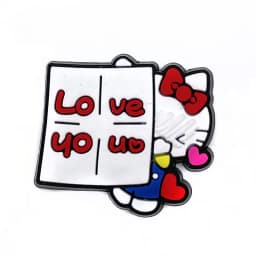 24Pcs/Lot Hello Kitty PVC Shoe Charms Pink Bow Strawberry Cupcake Detachable Clog Shoe DIY Decor Accessories Gift