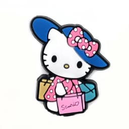 24Pcs/Lot Hello Kitty PVC Shoe Charms Pink Bow Strawberry Cupcake Detachable Clog Shoe DIY Decor Accessories Gift