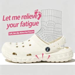 Men's Two Slip EVA Perforated Shoes with Thick Soles Are Comfortable and Suitable for Driving Sandals Couples Suitable Outdoor