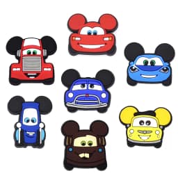 10-44Pcs Cartoon Car Shoe Charms For Slides Clog Sandals Shoes Decorations Accessories Buckle For Christmas Birthday Gifts