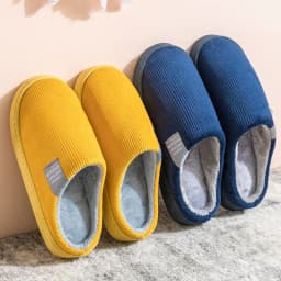 Cotton Slippers Women's Home Autumn and Winter Home Indoor Warm Couple Plush Home Non-Slip Thick-Soled Confinement Shoes Winter