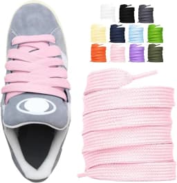 2CM Fat Shoe Laces for Campus Sneakers Thick Wide Shoelaces Replacement Laces Solid Color Flat Shoelace Sturdy Not Easy to Break