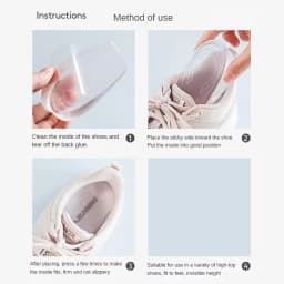 High Quality Heightened Insole Height Increase Half Shoes Pad Men Women Silicone Gel Invisible Growing Heel 1.5-3.5cm Lift Soles