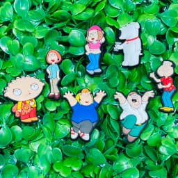 7pcs/set Cartoon Spoof Family Shoe Buckle Accessories Funny PVC Shoes Charms Clogs Pins Decor Kids Unisex Cool Gift