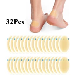 Hydrocolloid Gel Blister Bandages Pads 10-32ct Waterproof Adhesive Blisters Bandages Blister Pads for Heel, Foot, Toe, Feet