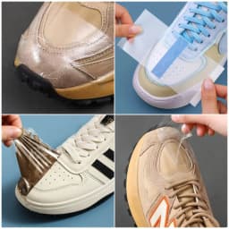 30/90Pcs Shoe Toe Rain Stickers Clear Films Shoe Head Stain Removal Wear Resistant Dirt Resistant Waterproof Shoe Stickers