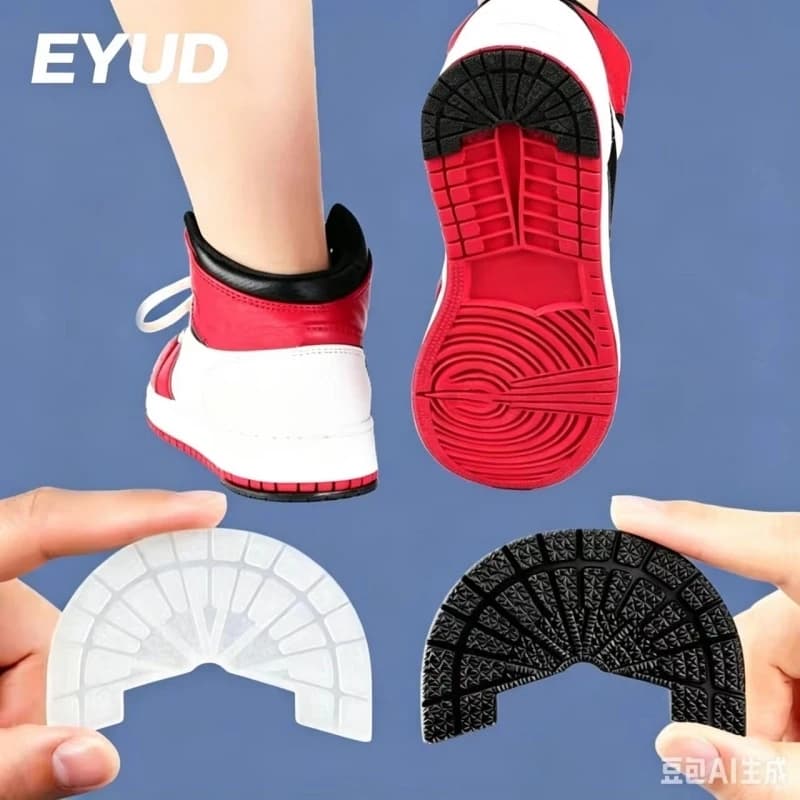 Wear-resistant Sole Protector for Sneakers Heel Outsole Rubber Sole Replacement Adhesive Insoles for Shoes Sole Repair Sticker