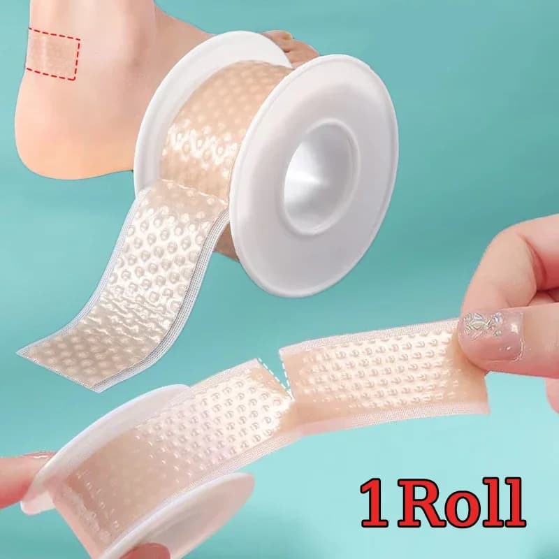 Silicone Gel Blister Bandages - Transparent Heel Protector Tape for Foot, Hand & Toe, Shoe Friction Relief, Blister Prevention
