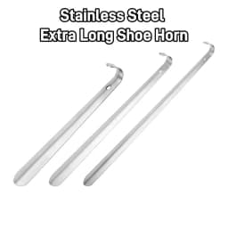 New Extra Long Shoe Horn 30/42/52cm Stainless Steel Shoes Remover Slip Shoe Pull Tool Silver Shoehorn Lifter Aid for Men Women