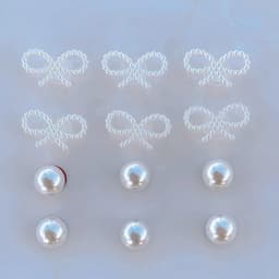 Designer Quality DIY Hole Shoe Charms Set with Sweet Pearl And String Bow Garden Shoe Decorations for Girls Gift