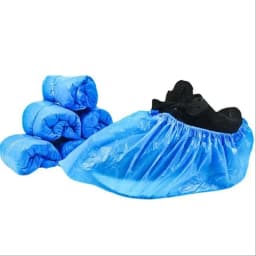 100-600PCS Disposable Shoe Cover PE Waterproof Shoe Cover Non-slip Foot Cover Indoor For Construction Workplace Carpet