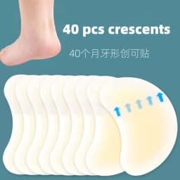 20pcs Blister Plasters Invisible Hydrocolloid Gel Blister Bandages Blister Cushion Pad for Heel Foot Toe and Guard Skin
