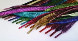 Shiny Glitter Gold and Silver Colorful Bright Shoelaces 16 Colors 110 cm Sneaker Sport Shoes Laces Bootlaces Shoe laces Strings