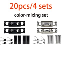 10Pcs/2set Spring Buckle No Lace Rope Lock - No Installation, for Shoelaces, Hoodies, Jackets, Pants and Cable Finishing