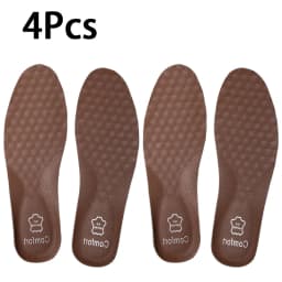 Leather Breathable Insoles Arch Support Orthopedic Insole Shock Absorbing Sole Men Sneakers Leather Shoes Insoles 2pcs/4pcs