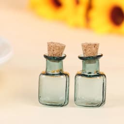 1/2/3/10PCS 1:12 Dollhouse Miniature Mini Glass Bottle Cork Cover Tiny Jar Vials Model Doll House Decoration Accessories
