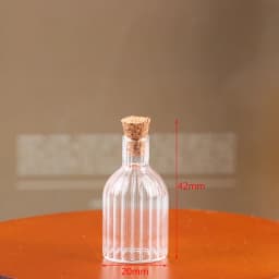 1/2/3/10PCS 1:12 Dollhouse Miniature Mini Glass Bottle Cork Cover Tiny Jar Vials Model Doll House Decoration Accessories