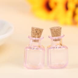 1/2/3/10PCS 1:12 Dollhouse Miniature Mini Glass Bottle Cork Cover Tiny Jar Vials Model Doll House Decoration Accessories