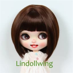 9-10 inch Blyth Qbaby Amydoll Wig Short Straight Collection Hair