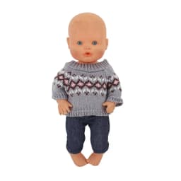Fashion Doll Sweater Fit For 35cm Nenuco Doll 14inch Nenuco Baby Doll Clothes And Accessories
