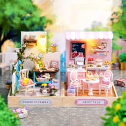 DIY Wooden Miniature Dollhouses Kit Gift Toys Roombox Doll House Furniture Box Theatre Toy For Xams Birthday