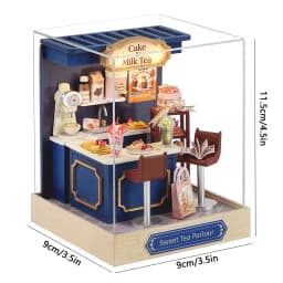 DIY Wooden Miniature Dollhouses Kit Gift Toys Roombox Doll House Furniture Box Theatre Toy For Xams Birthday