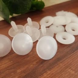 50set Size20x20mm 15x15mm White Plastic Doll Joints Dolls Accessories For Toys Teddy Bear Making DIY Crafts