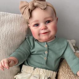 19/24inch Already Painted Reborn Baby Doll Maddie Kit Lifelike Soft Touch Flexible Unfinished Doll Parts With Cloth Body DIY Toy