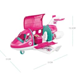 Cute Playset Doll With Travel Dream Airplane And Doll Accessories Suitcase Puppy Dog Pet Birthday Christmas Gift