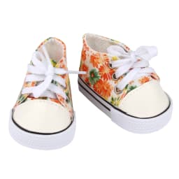 American 18 Inch Girl Doll Canvas Shoes 7cm Fashion Lines, Flowers Sneakers Boots For 43cm Baby New Born& DIY Russia,OG Doll Toy