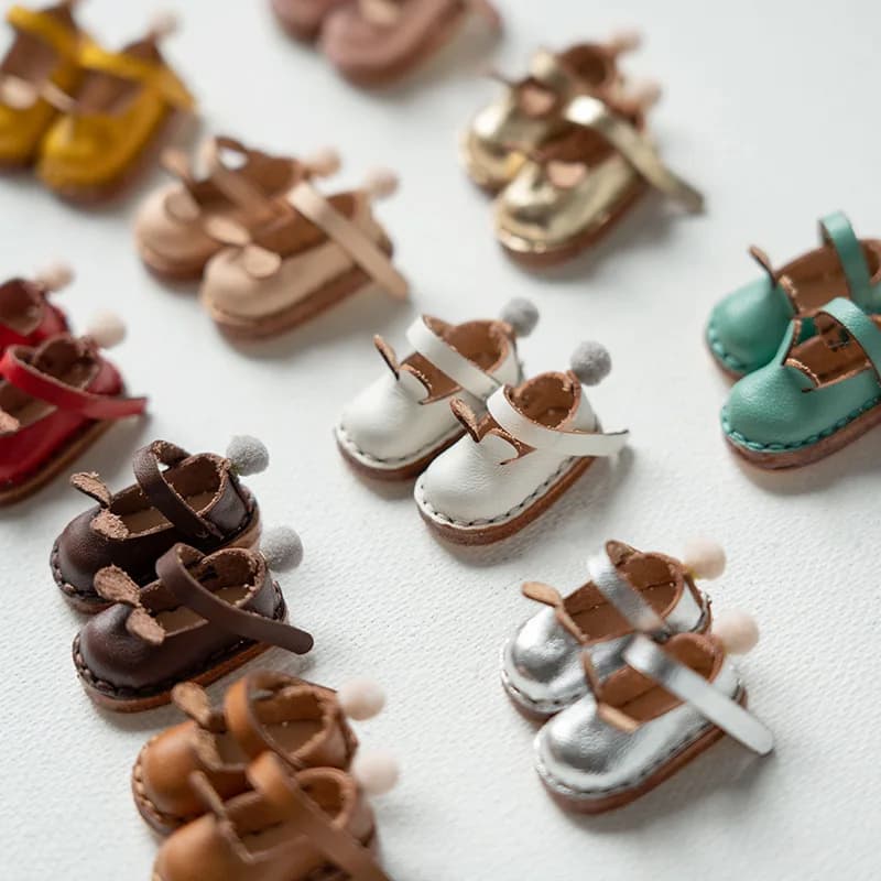 Ob22 Cow Leather Shoes Ob24 Rabbit Ears Shoes Cute Blyth Magnet Buckle Shoes For Licca Azones Ob24 Ob22 Doll Body