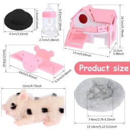 Silicone Pig Doll Toy Mini Soft Realisitc Pig Doll Baby Early Educational Toy Gift Cute Lifelike Piglet Doll Decompression Toys