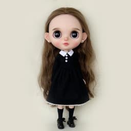 Arrival Handmade Blythe Clothes Round Neck Long Sleeve Black Dress for Barbie Blyth OB24 Azone OB22 Doll YMY 22 23 Doll