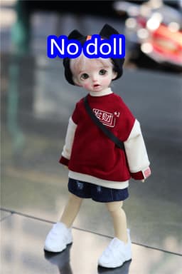BJD doll Clothes Suitable for 1/4, 1/6, MDD Bear Sister Hoodie Tops Bjddoll Accessories