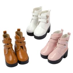 Fashion Bjd Doll Shoes 1/3 Dolls Accessories PU Leather Rivet Boots For 18-inch Doll Clothes 1/6 BJD Doll Wearing Shoes