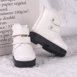 Fashion Bjd Doll Shoes 1/3 Dolls Accessories PU Leather Rivet Boots For 18-inch Doll Clothes 1/6 BJD Doll Wearing Shoes